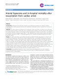 Báo cáo y học: " Arterial hyperoxia and in-hospital mortality after resuscitation from"