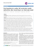 Báo cáo y học: "Post-hypothermic cardiac left ventricular systolic dysfunction after rewarming in an intact pig model"