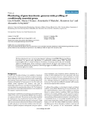 Báo cáo y học: " Monitoring of gene knockouts: genome-wide profiling of conditionally essential genes"