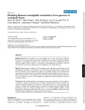 Báo cáo y học: "Modeling Neisseria meningitidis metabolism: from genome to metabolic fluxes"