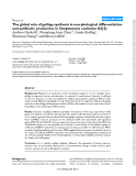 Báo cáo y học: "The global role of ppGpp synthesis in morphological differentiation and antibiotic production in Streptomyces coelicolor A3(2)"