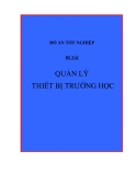 quản lý thiết bị trong trường học siêu chuẩn