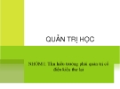 Giáo trình môn quản trị học