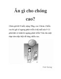 Ăn gì cho chóng cao?