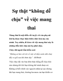 Sự thật “không dễ chịu” về việc mang thai