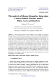 Báo cáo sinh học: " The analysis of disease biomarker data using a mixed hidden Markov model (Open Access publication)"