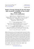 Báo cáo sinh học: " Impact of strong selection for the PrP major gene on genetic variability of four French sheep breeds (Open Access publication)"