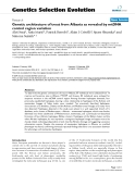 Báo cáo sinh học: " Genetic architecture of trout from Albania as revealed by mtDNA control region variation"