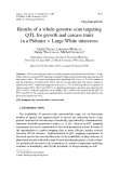 Báo cáo sinh học: "Results of a whole genome scan targeting QTL for growth and carcass traits in a Piétrain × Large White intercross"