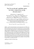 Báo cáo sinh học: " Test for positional candidate genes for body composition on pig chromosome 6"