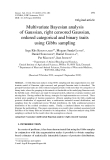 Báo cáo sinh học: " Multivariate Bayesian analysis of Gaussian, right censored Gaussian, ordered categorical and binary traits using Gibbs sampling"