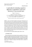 Báo cáo sinh học: "A generalized estimating equations approach to quantitative trait locus detection of non-normal traits"