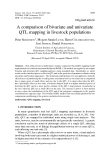 Báo cáo sinh học: "A comparison of bivariate and univariate QTL mapping in livestock populations"