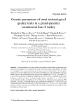 Báo cáo sinh học: " Genetic parameters of meat technological quality traits in a grand-parental commercial line of turkey"