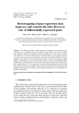 Báo cáo sinh học: " Bootstrapping of gene-expression data improves and controls the false discovery rate of diﬀerentially expressed genes"