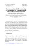 Báo cáo sinh học: " Factor analysis models for structuring covariance matrices of additive genetic eﬀects: a Bayesian implementation"