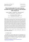 Báo cáo sinh học: "Data transformation for rank reduction in multi-trait MACE model for international bull comparison"