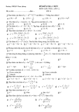 13 Đề kiểm Tra 1 tiết Toán 12 - Giải Tích