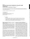 Báo cáo y học: "Genomic and proteomic adaptations to growth at high temperature"