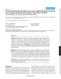 Báo cáo y học: "A scale of functional divergence for yeast duplicated genes revealed from analysis of the protein-protein interaction network"