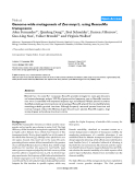 Báo cáo y học: "Genome-wide mutagenesis of Zea mays L. using RescueMu transposons"