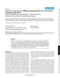 Báo cáo y học: " low-cost open-source SNP genotyping platform for association mapping applications"