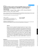 Báo cáo y học: "Synthetic lethal analysis of Caenorhabditis elegans posterior embryonic patterning genes identifies conserved genetic interactions"