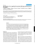 Báo cáo y học: " Identification of co-regulated transcripts affecting male body size in Drosophila"