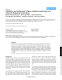 Báo cáo y học: "Validation and refinement of gene-regulatory pathways on a network of physical interactions"