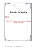 Luận văn: Một số ý kiến về hoàn thiện xuất khẩu các sản phẩm rau quả ở Việt Nam