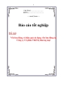 Báo cáo tốt nghiệp: Vốn lưu động và hiệu quả sử dụng vốn lưu động tại Công ty Cổ phần Thiết bị thương mại