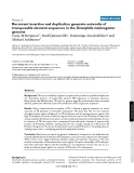 Báo cáo y học: "Recurrent insertion and duplication generate networks of transposable element sequences in the Drosophila melanogaster genome."