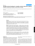 Báo cáo y học: "Variable window binding for mutually exclusive alternative splicing"