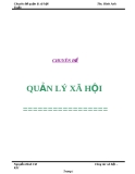 Chuyên đề quản lý xã hội