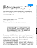 Báo cáo y học: "AGE-TSSchip: promoter-based expression profiling using the 5'-leading label of capped transcripts"