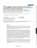 Báo cáo y học: "Genome mapping and expression analyses of human intronic noncoding RNAs reveal tissue-specific patterns and enrichment in genes related to regulation of transcription"