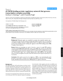 Báo cáo y học: "A TATA binding protein regulatory network that governs transcription complex assembly"