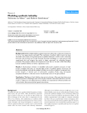 Báo cáo y học: " Modeling synthetic lethality"