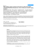 Báo cáo y học: "High tandem repeat content in the genome of the short-lived annual fish Nothobranchius furzeri: a new vertebrate model for aging research"