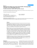 Báo cáo y học: "Widespread evidence for horizontal transfer of transposable elements across Drosophila genomes"