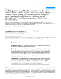 Báo cáo y học: "A whole-genome assembly of the domestic cow, Bos taurus"