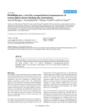 Báo cáo y học: " MotifAdjuster: a tool for computational reassessment of transcription factor binding site annotations"