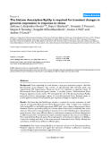 Báo cáo y học: " The histone deacetylase Rpd3p is required for transient changes in genomic expression in response to stress"