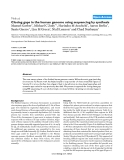 Báo cáo y học: "Closing gaps in the human genome using sequencing by synthesis"