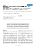 Báo cáo y học: "A novel and universal method for microRNA RT-qPCR data normalization"