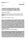 Báo cáo sinh học: " genetic response possible in dairy cattle improvement by setting up a multiple ovulation and embryo transfer (MOET) nucleus scheme"