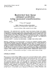 Báo cáo sinh học: "Restricted best linear unbiased prediction using canonical transformation"