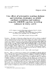 Báo cáo sinh học: " The effect of alternative mating designs and selection strategies on adult multiple ovulation and embryo "