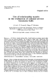 Báo cáo sinh học: "Use of relationship matrix in the evaluation of natural service Limousin bulls"