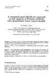 Báo cáo sinh học: "A  marginal quasi-likelihood approach to the analysis of  Poisson variables with generalized linear mixed models"